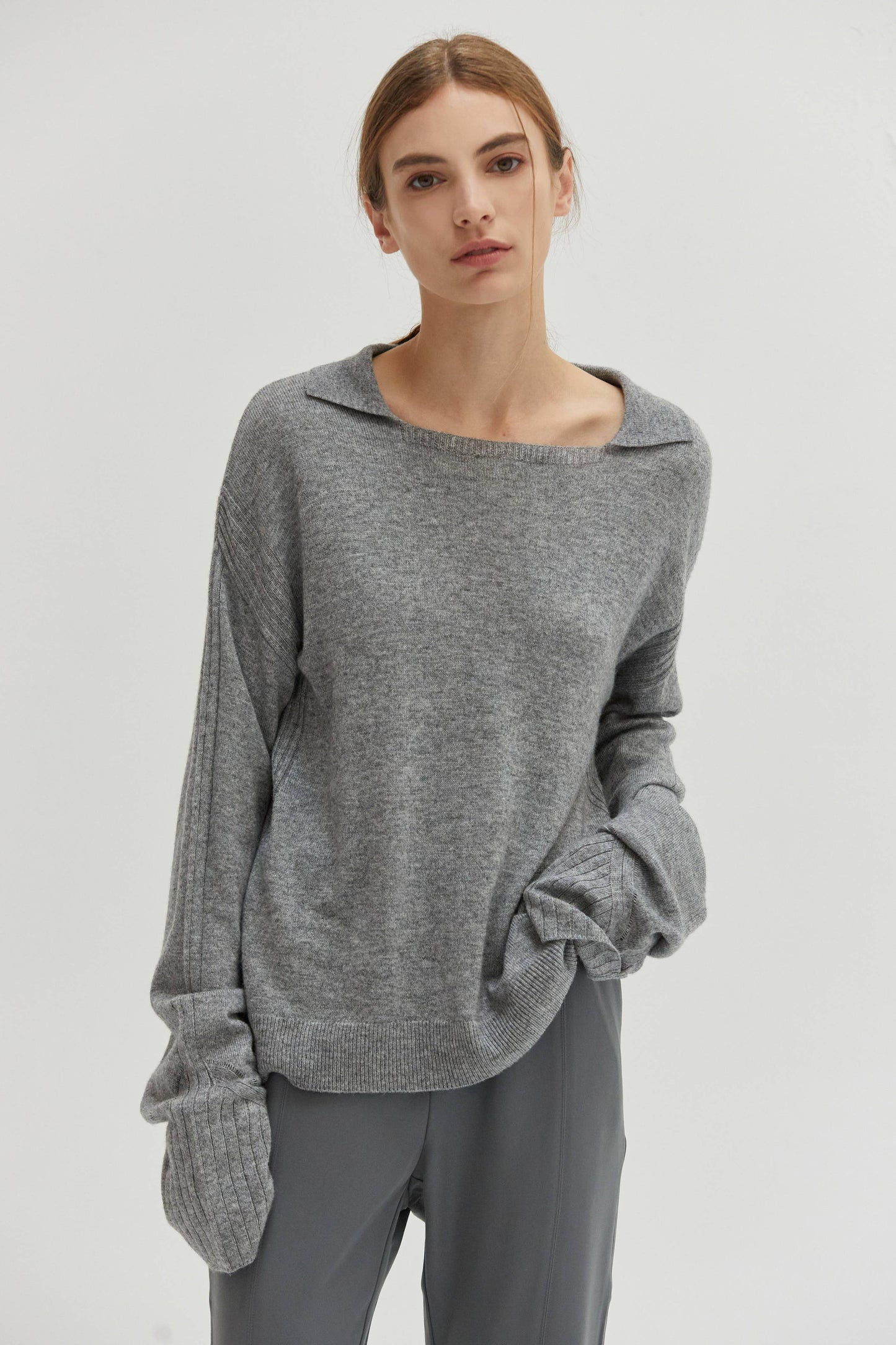 MALINE CASHMERE THIN KNIT SWEATER