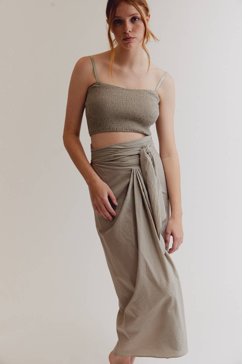 COTTON SARONG SKIRT