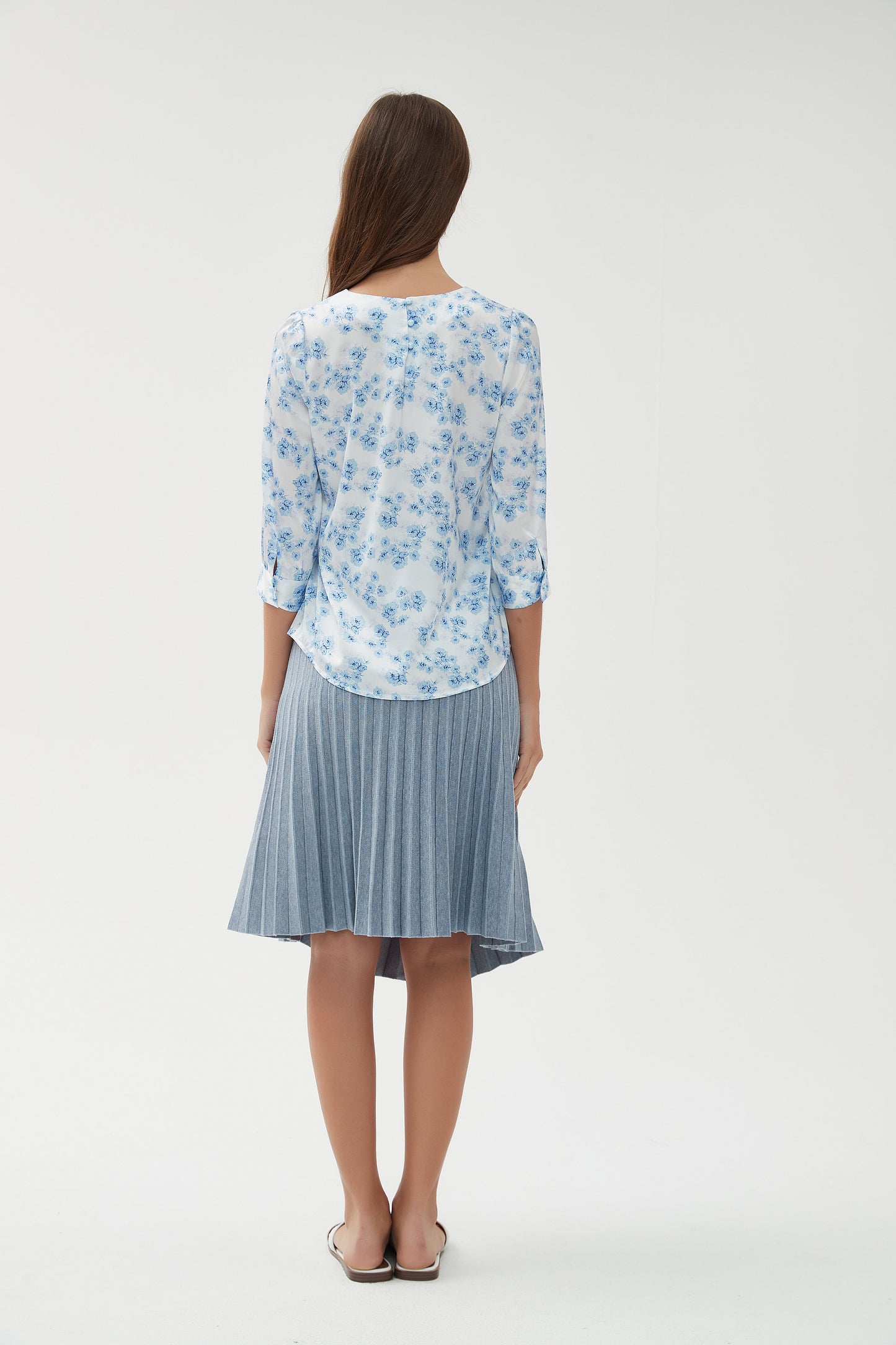 SILKY 1/2 SLEEVE BLOUSE byMM