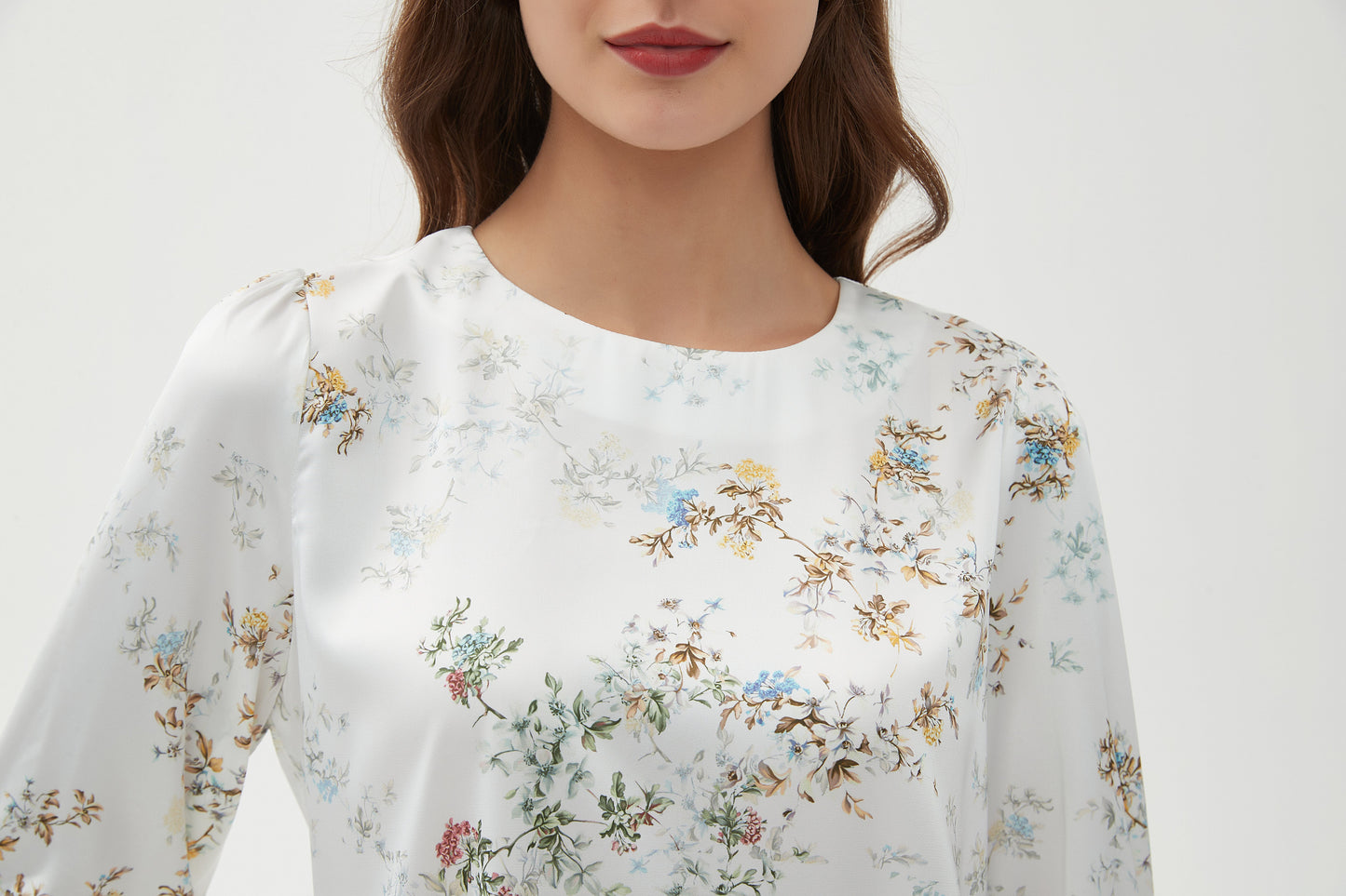 SILKY 1/2 SLEEVE BLOUSE byMM