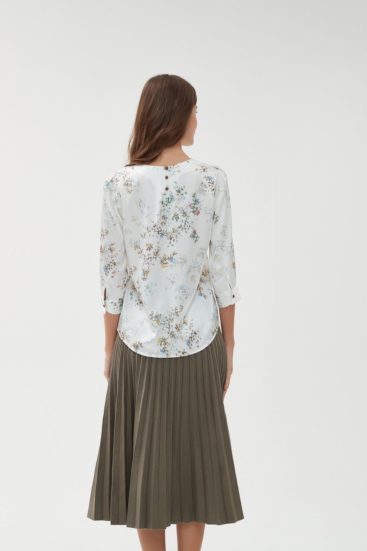 SILKY 1/2 SLEEVE BLOUSE byMM