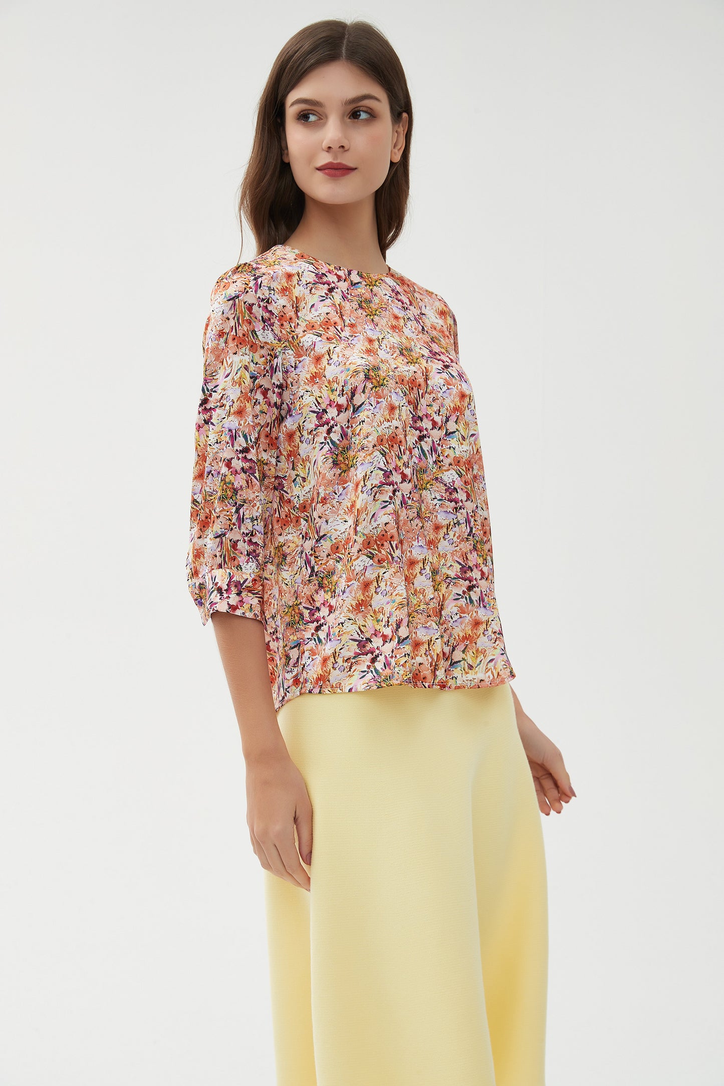 SILKY 1/2 SLEEVE BLOUSE byMM