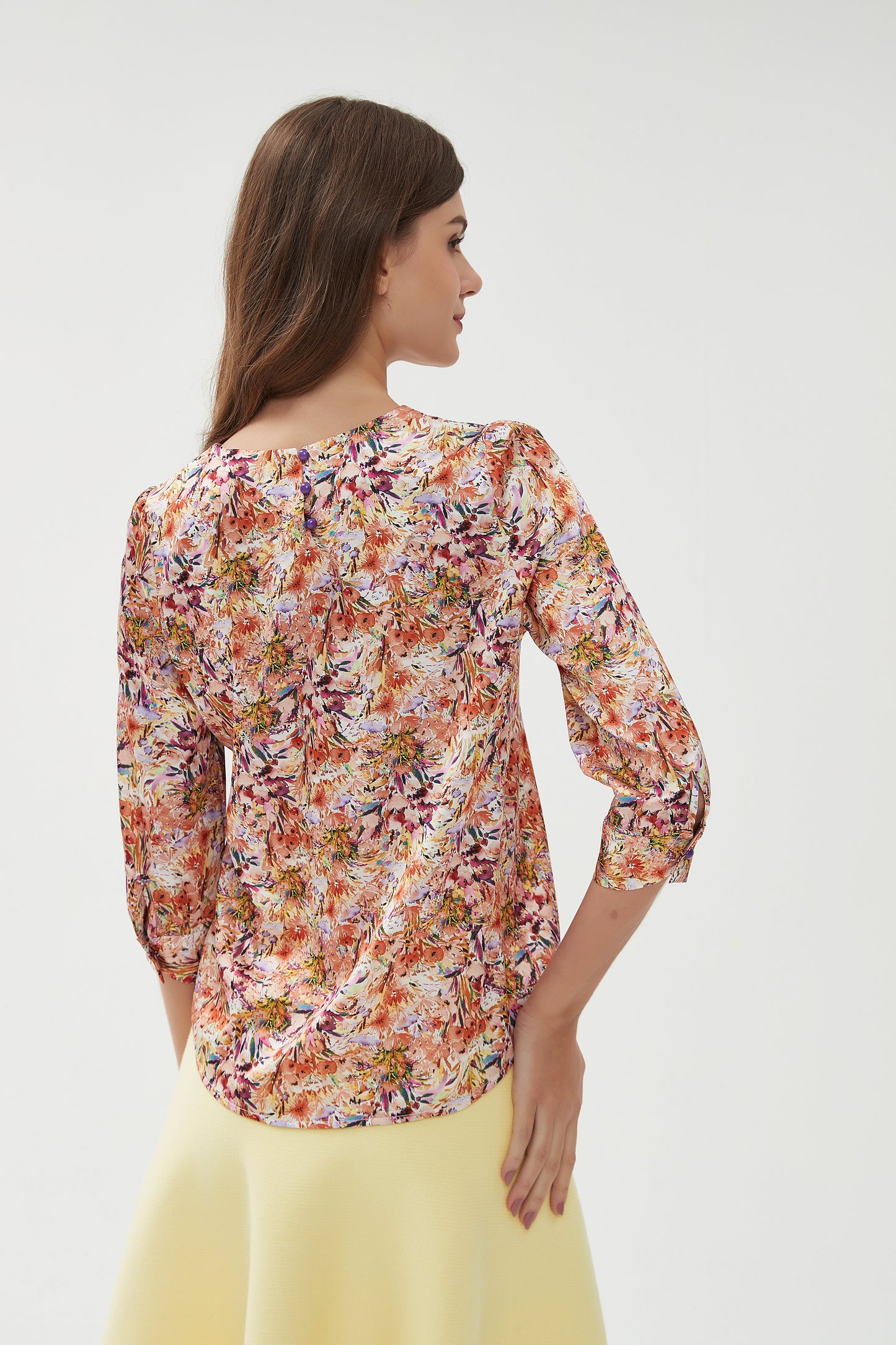 SILKY 1/2 SLEEVE BLOUSE byMM
