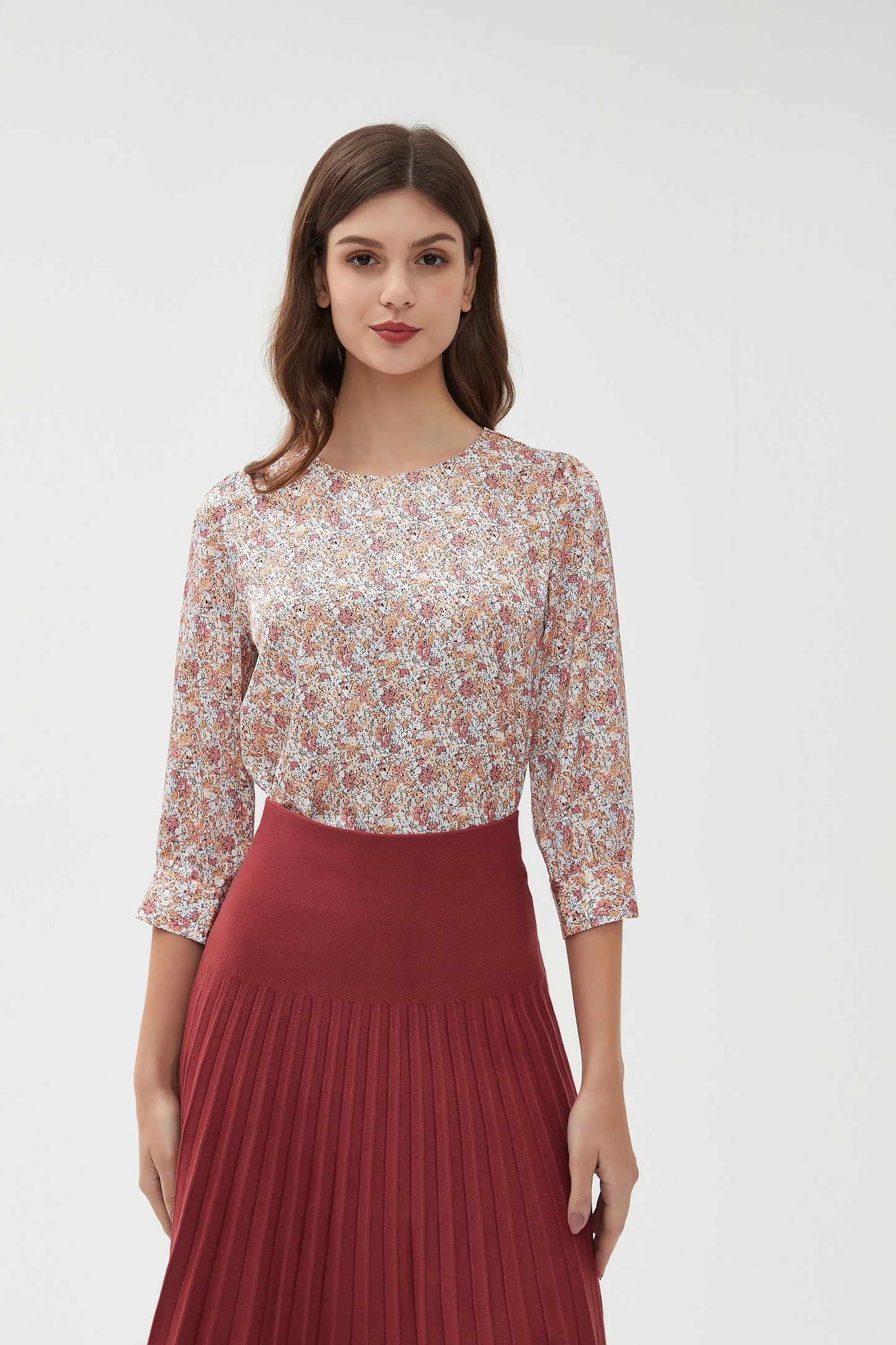 SILKY 1/2 SLEEVE BLOUSE byMM