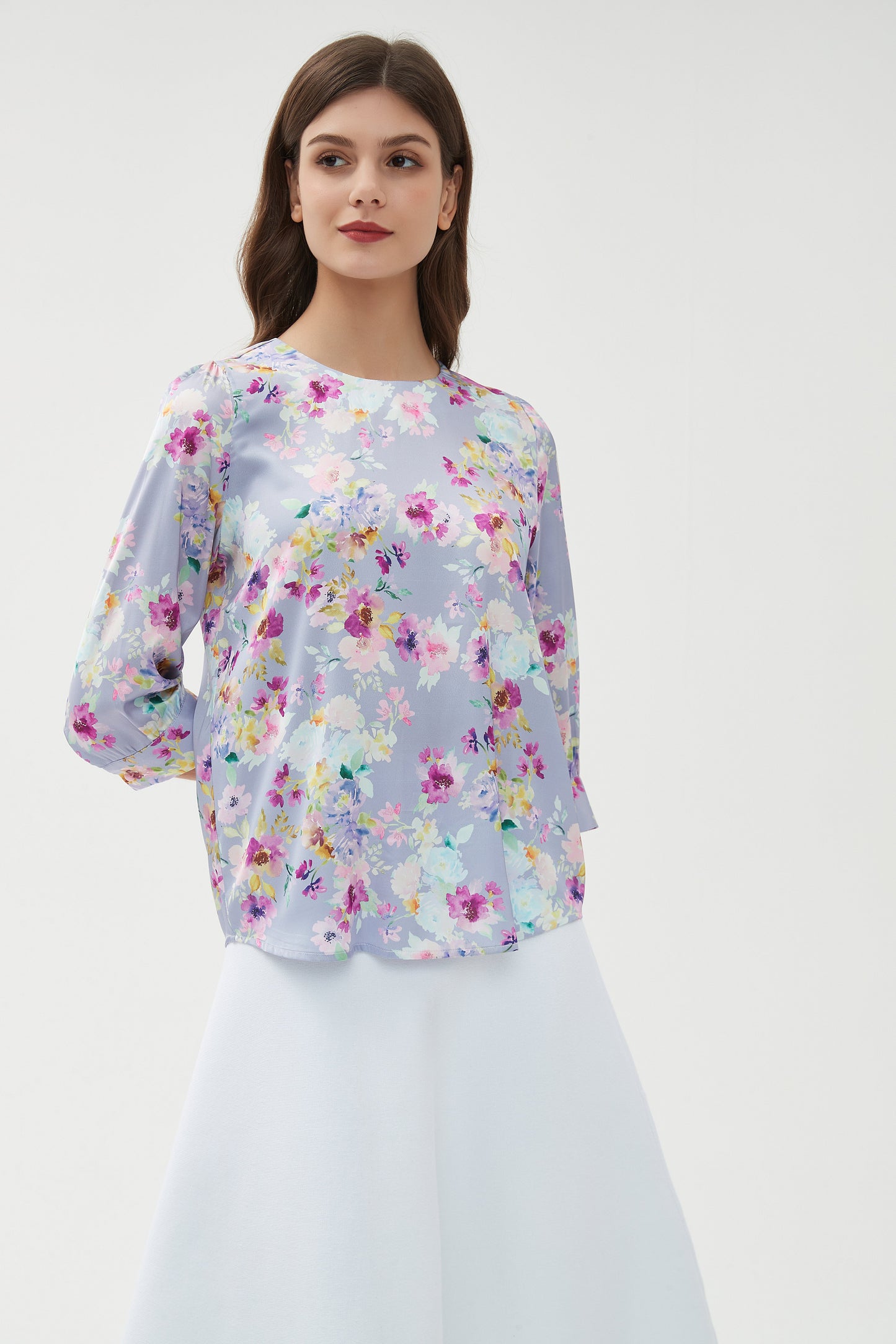 SILKY 1/2 SLEEVE BLOUSE byMM