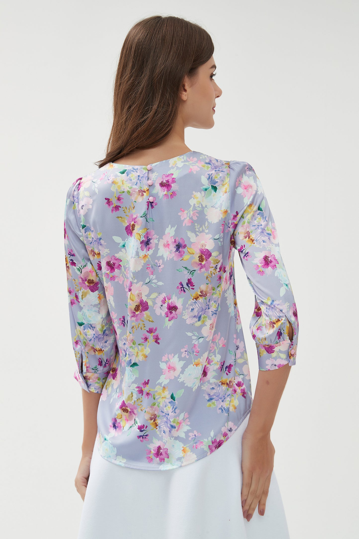 SILKY 1/2 SLEEVE BLOUSE byMM