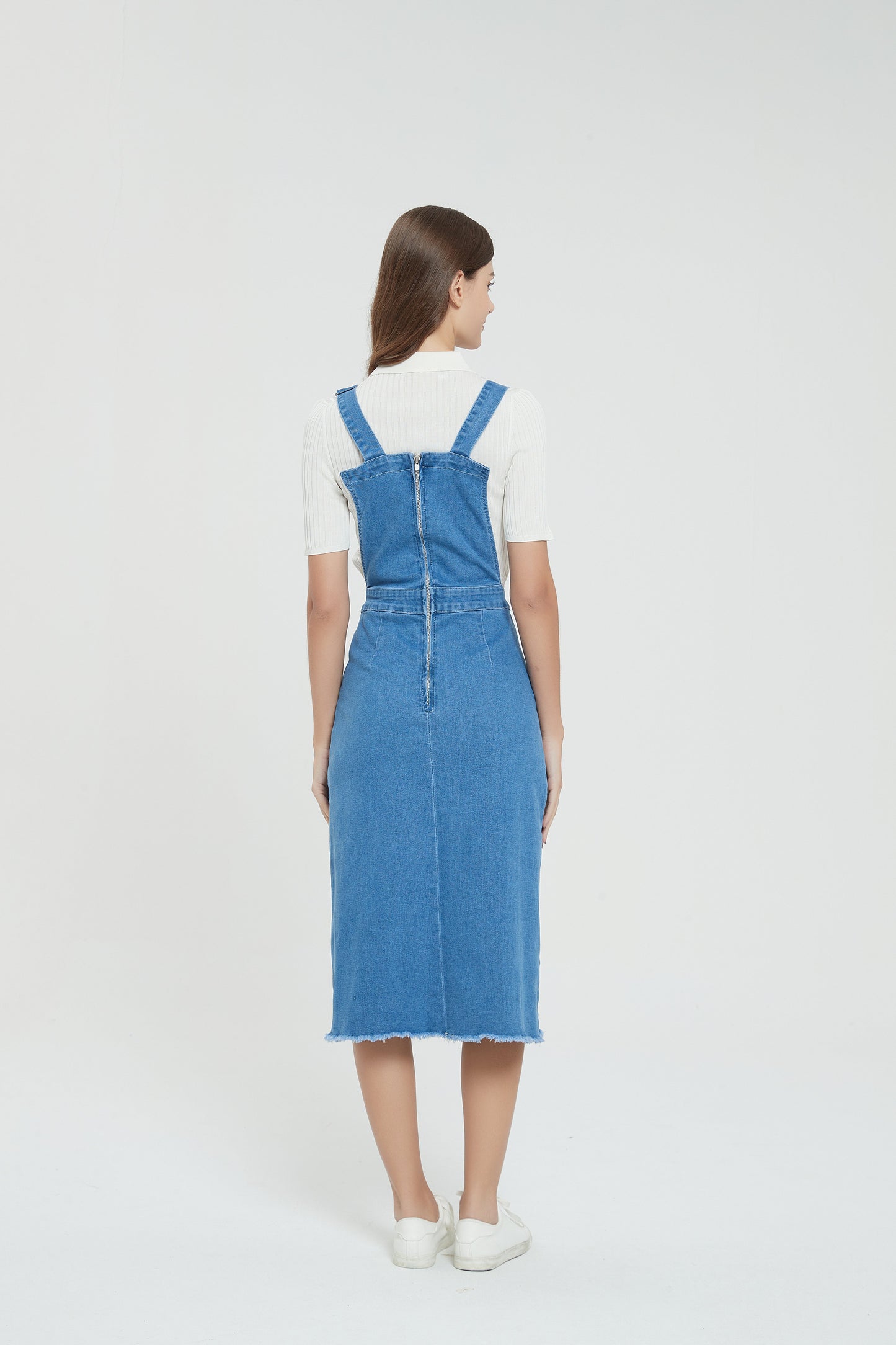 DENIM OVERALL DRESS byMM