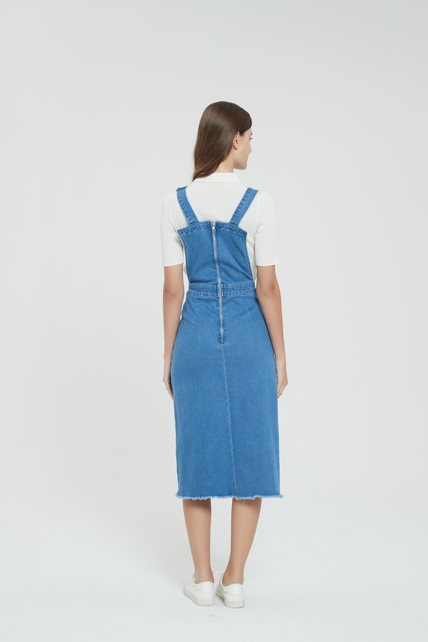DENIM OVERALL DRESS byMM