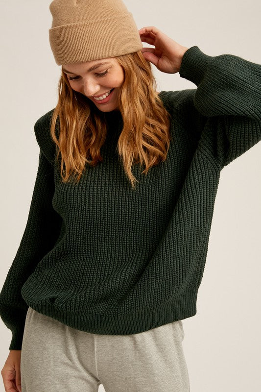 LAYERED SHOULDER SWEATER