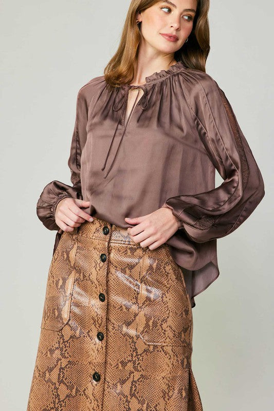 SNAKE PRINT SKIRT