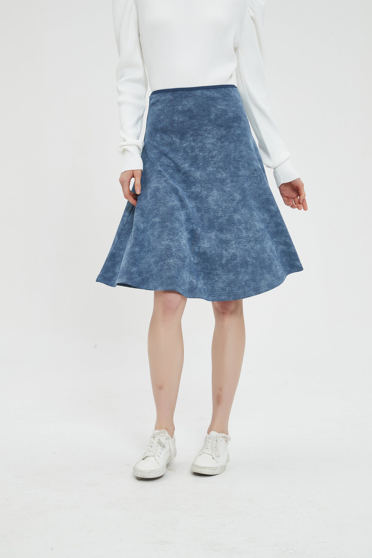 MM COTTON FIT N FLARE - DENIM WASH
