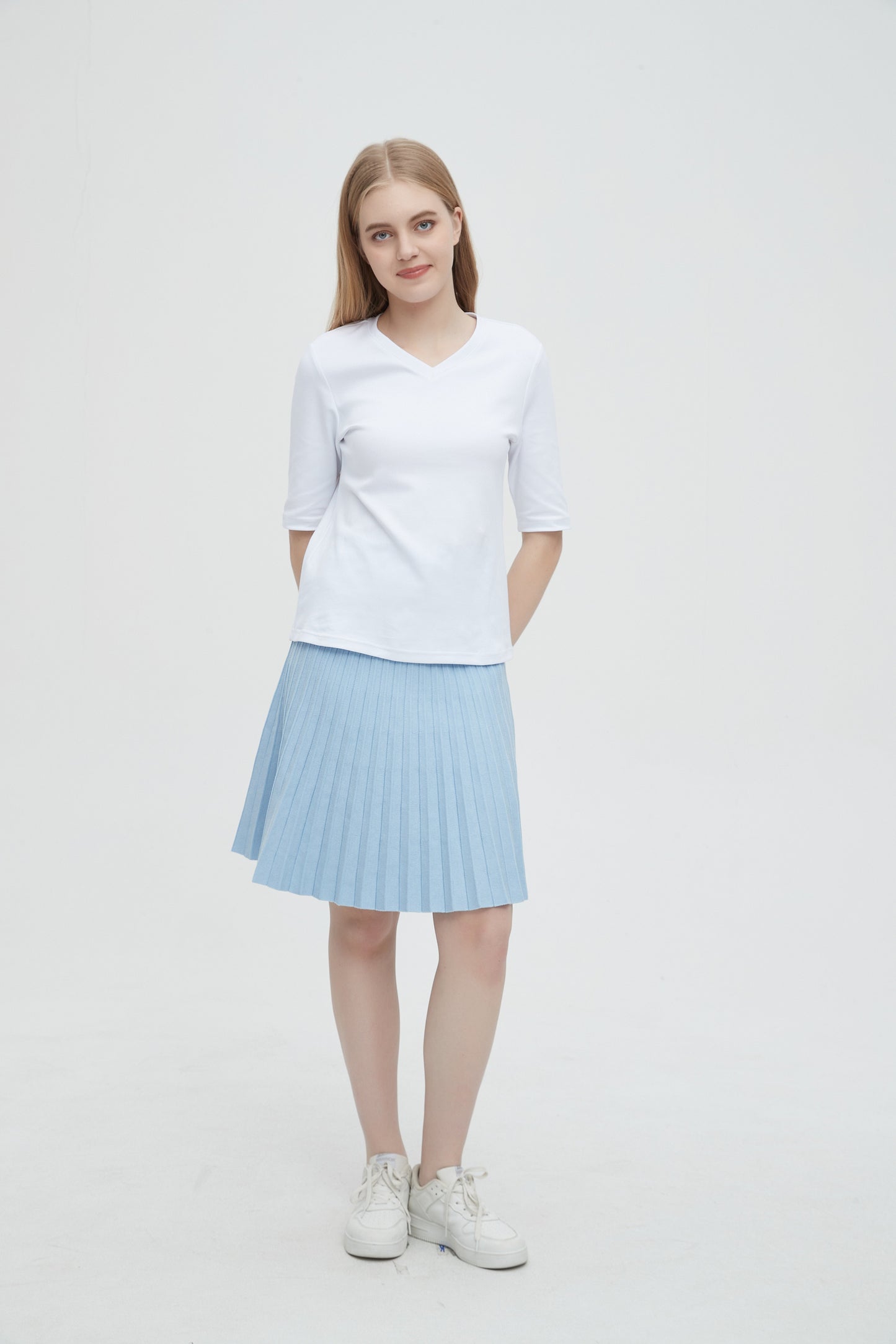MM YEAR ROUND PLEATED - ICE BLUE