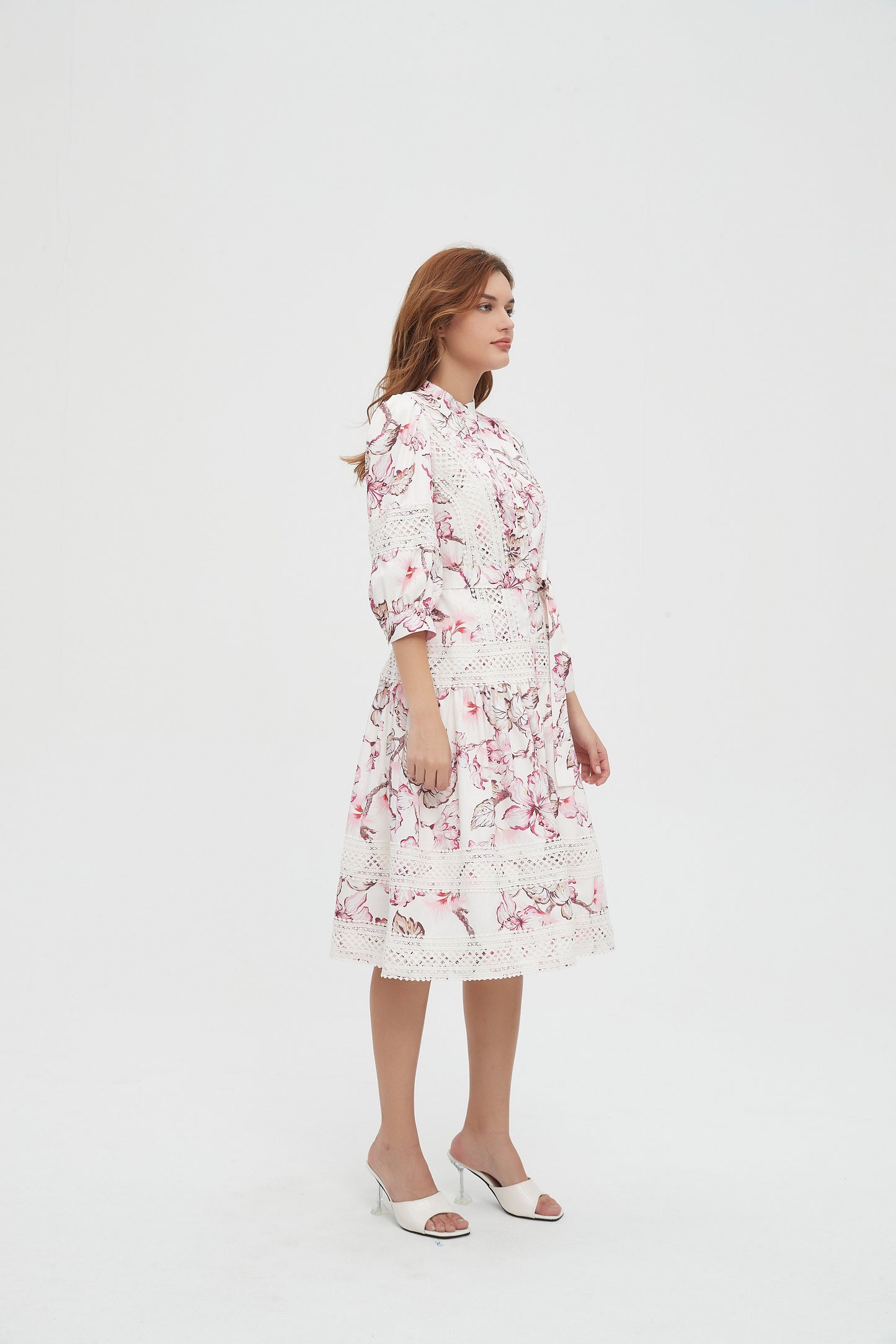 BELLAROSA FLORAL & LACE DRESS byMM