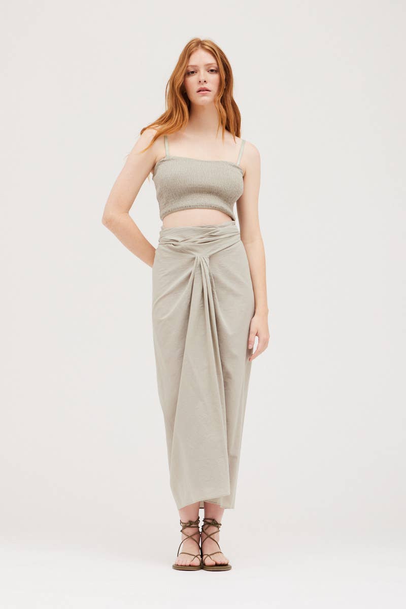COTTON SARONG SKIRT