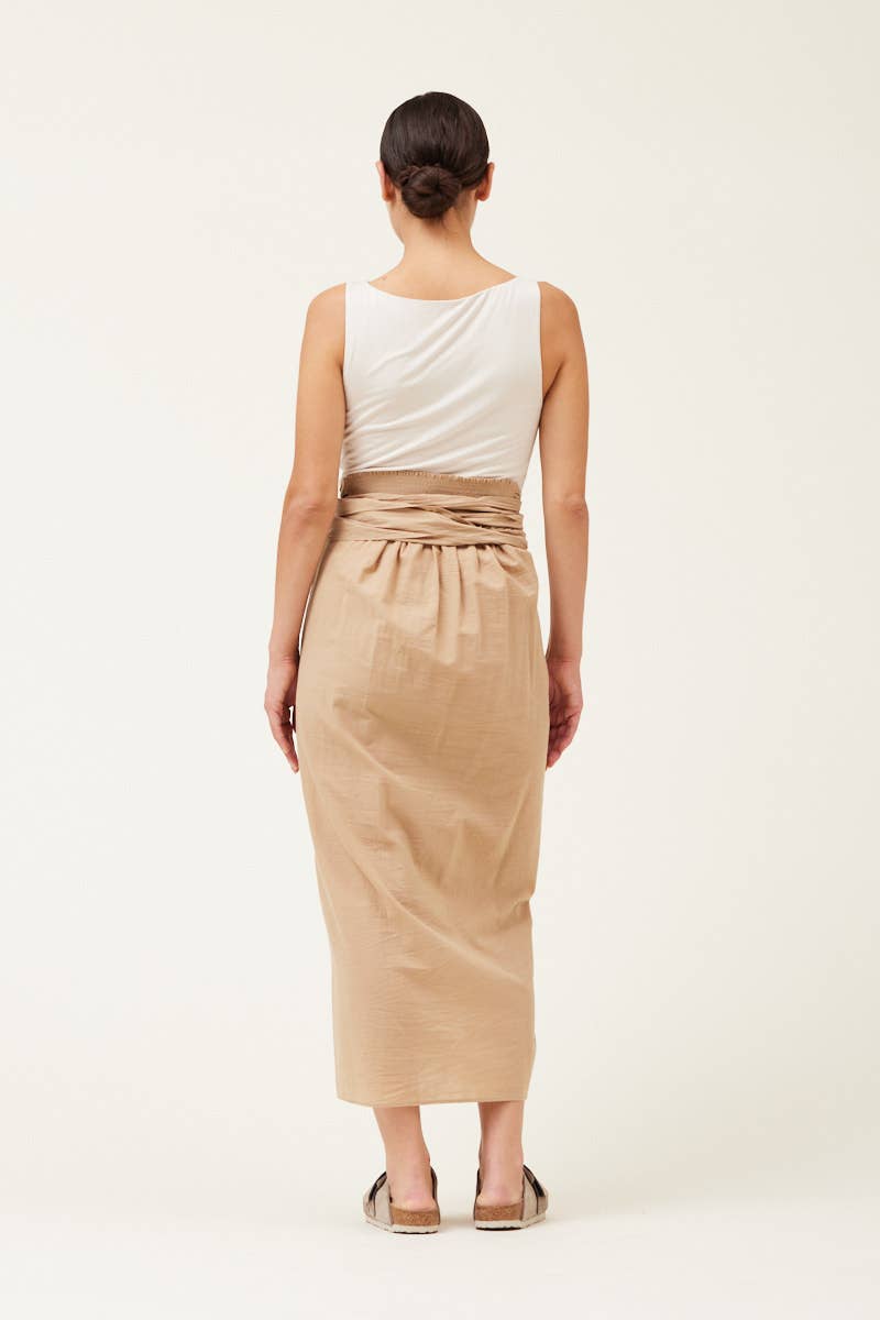 COTTON SARONG SKIRT