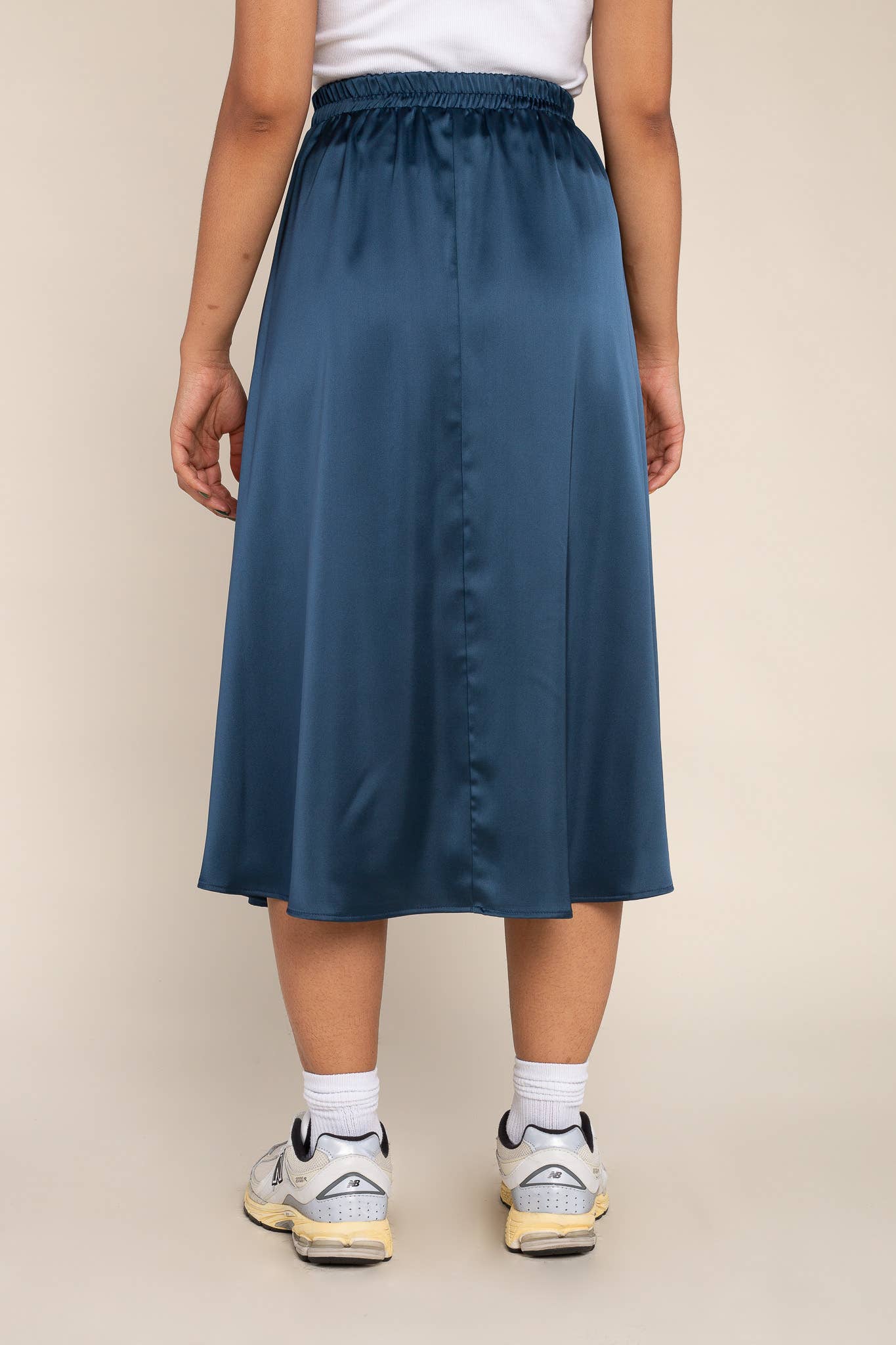 Satin Midi Skirt