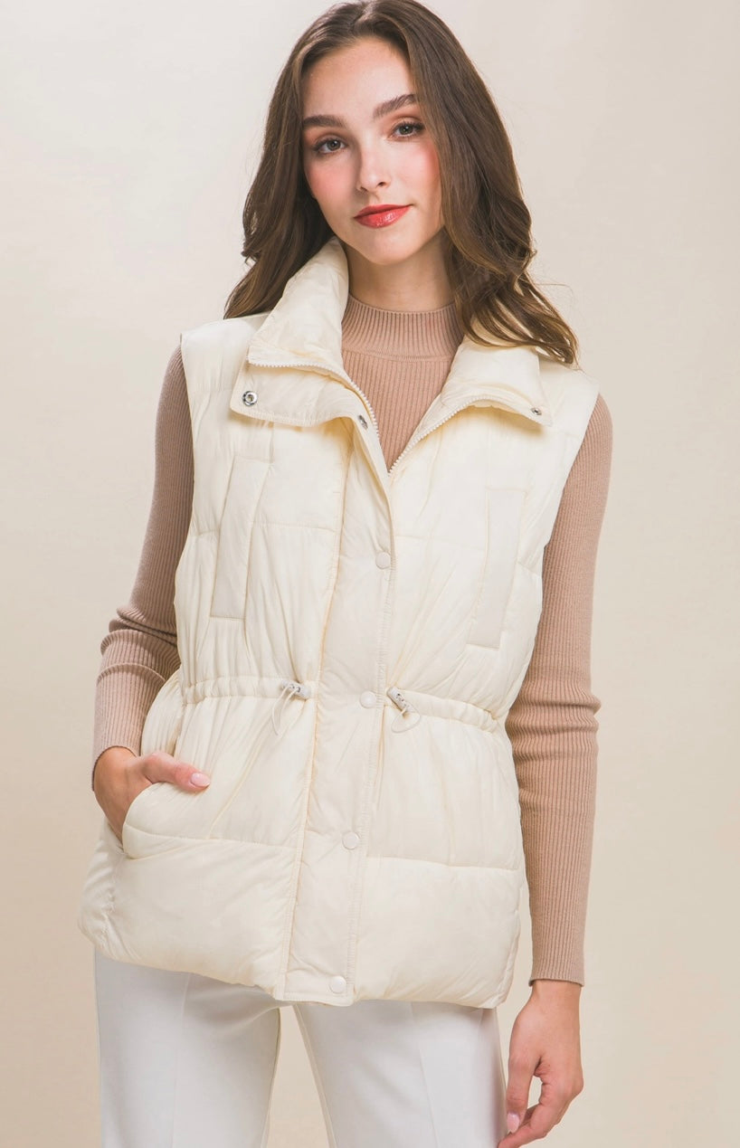 ZIP UP PUFFER VEST