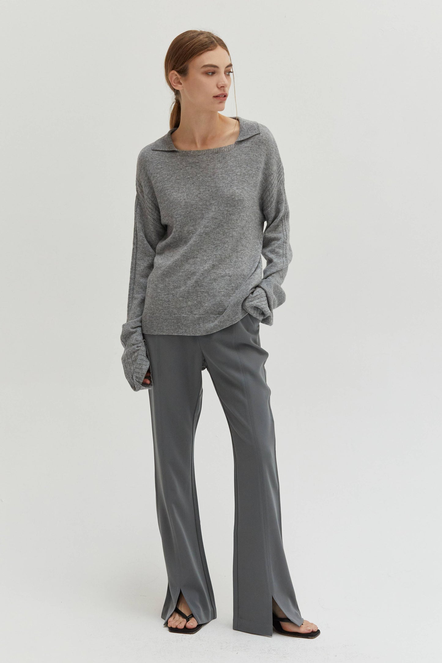 MALINE CASHMERE THIN KNIT SWEATER