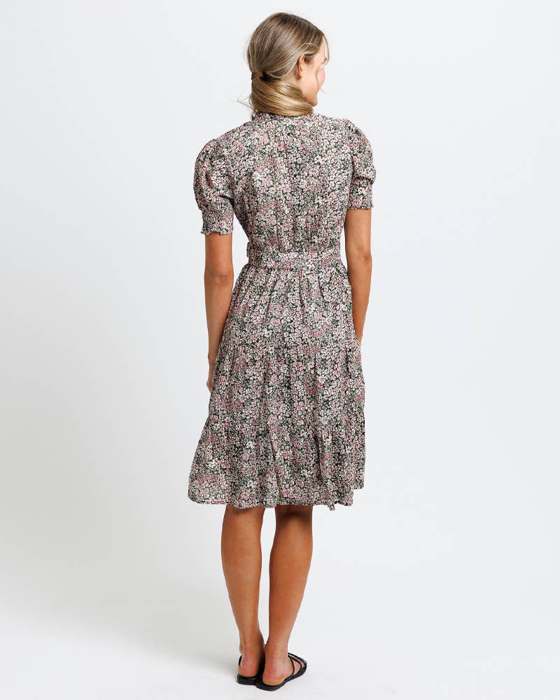 FLORAL BUTTON DOWN DRESS