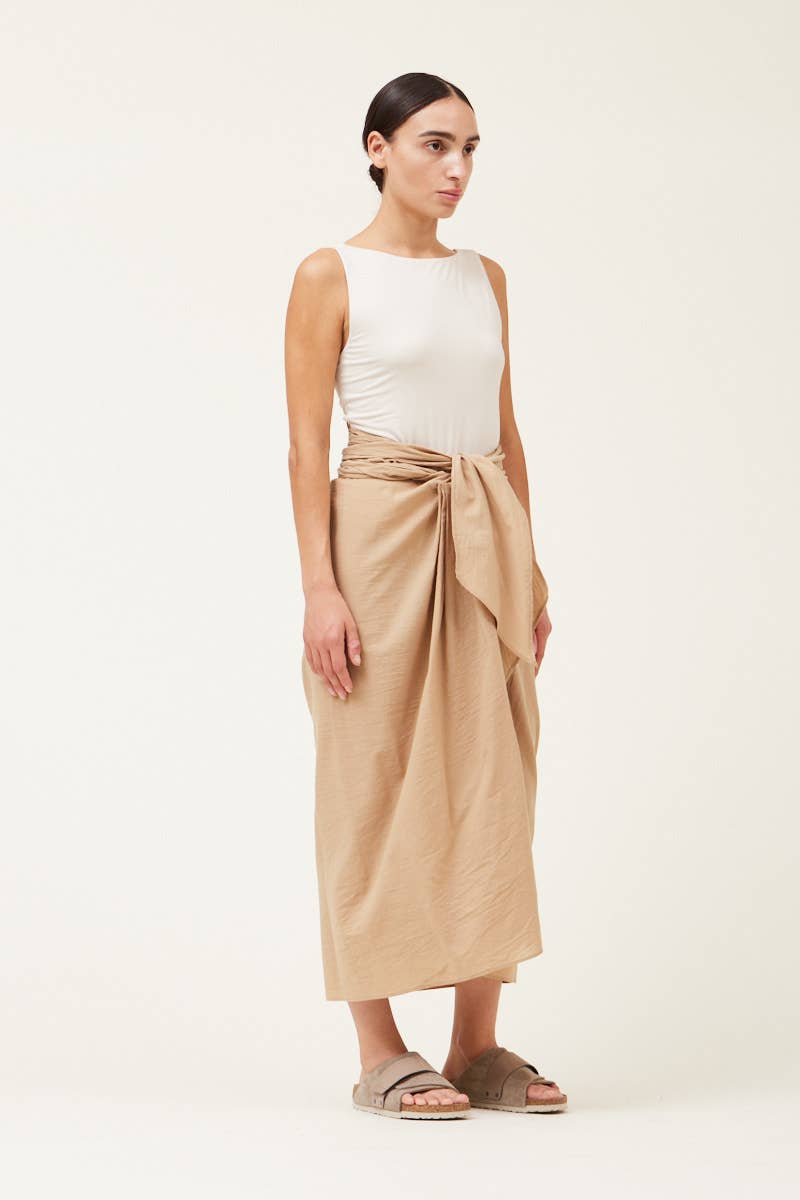COTTON SARONG SKIRT