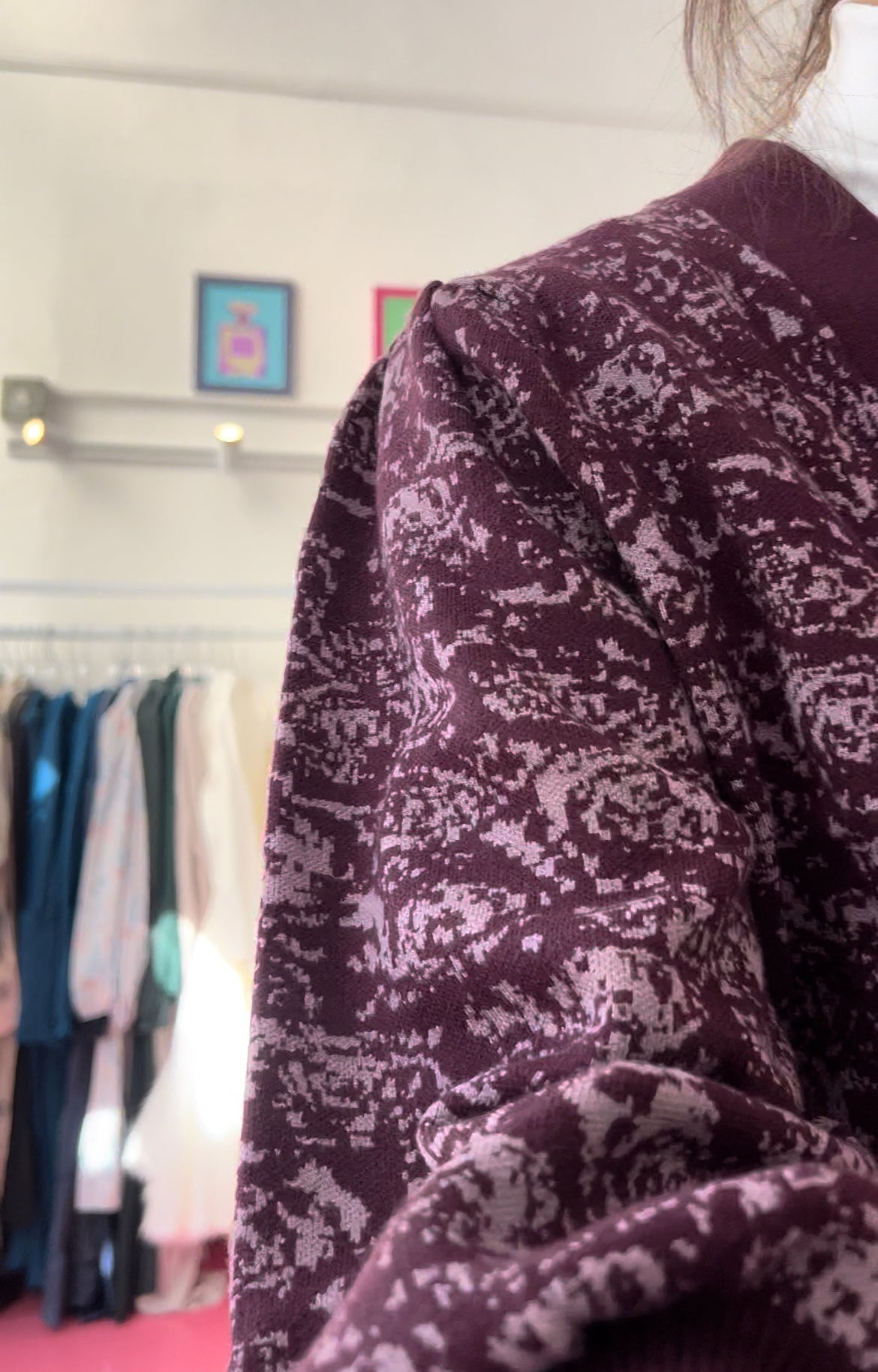 MM PLUM ROSE CARDI