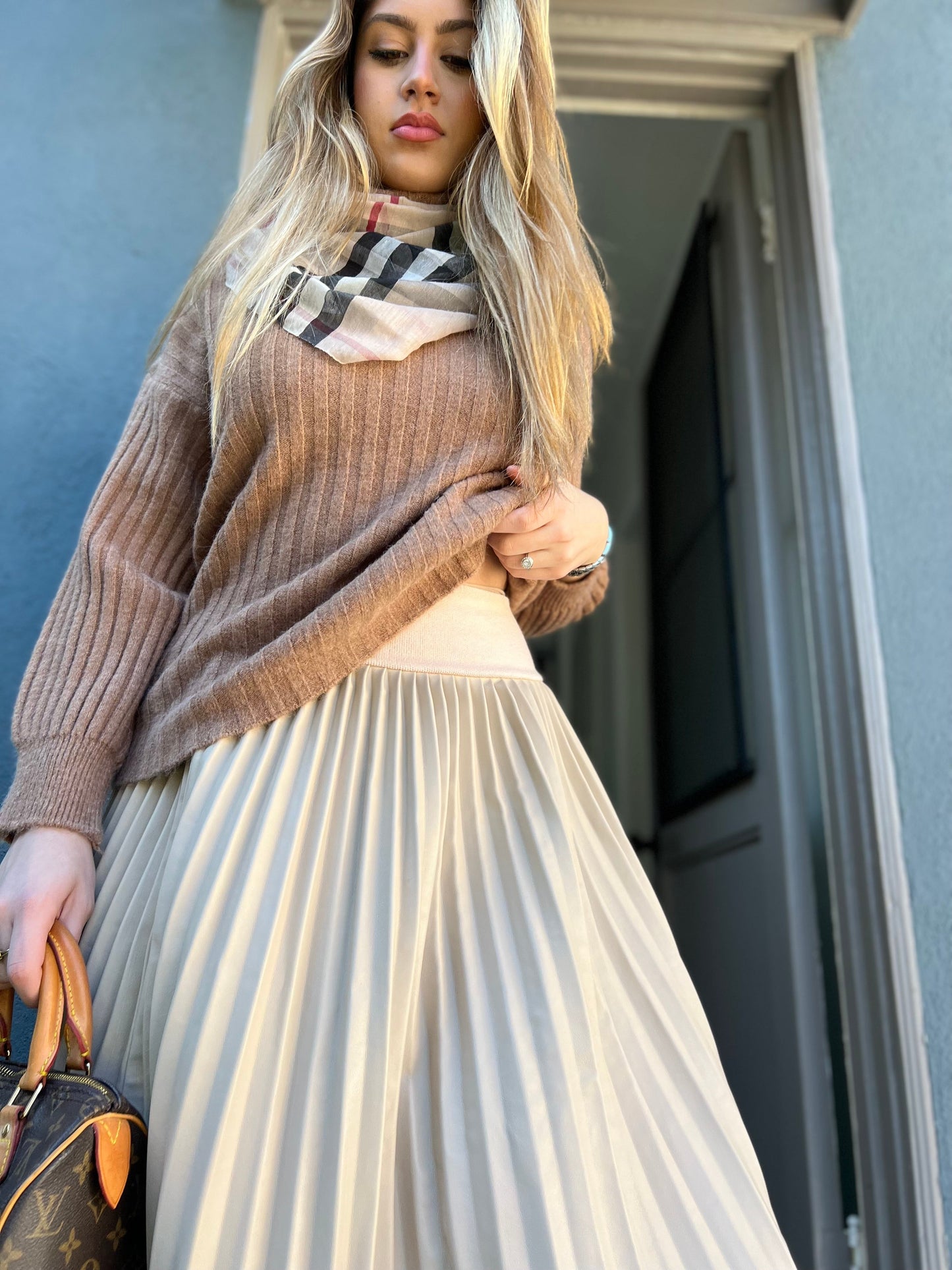 MM PLEATHER PLEATED SAND
