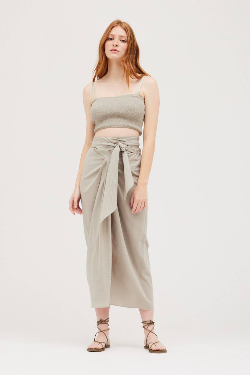 COTTON SARONG SKIRT