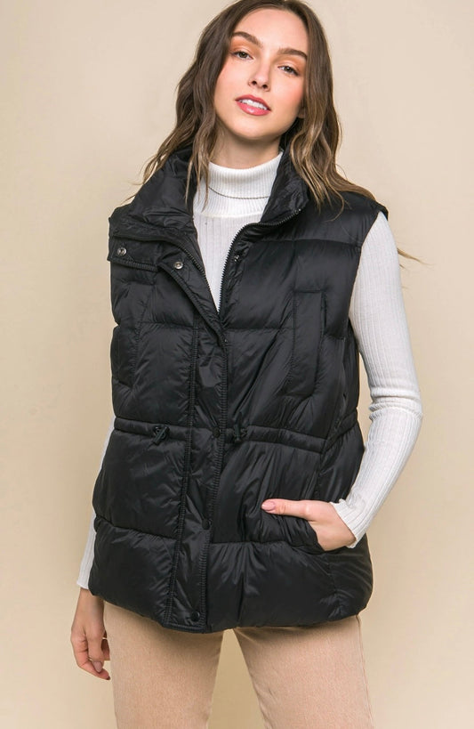 ZIP UP PUFFER VEST