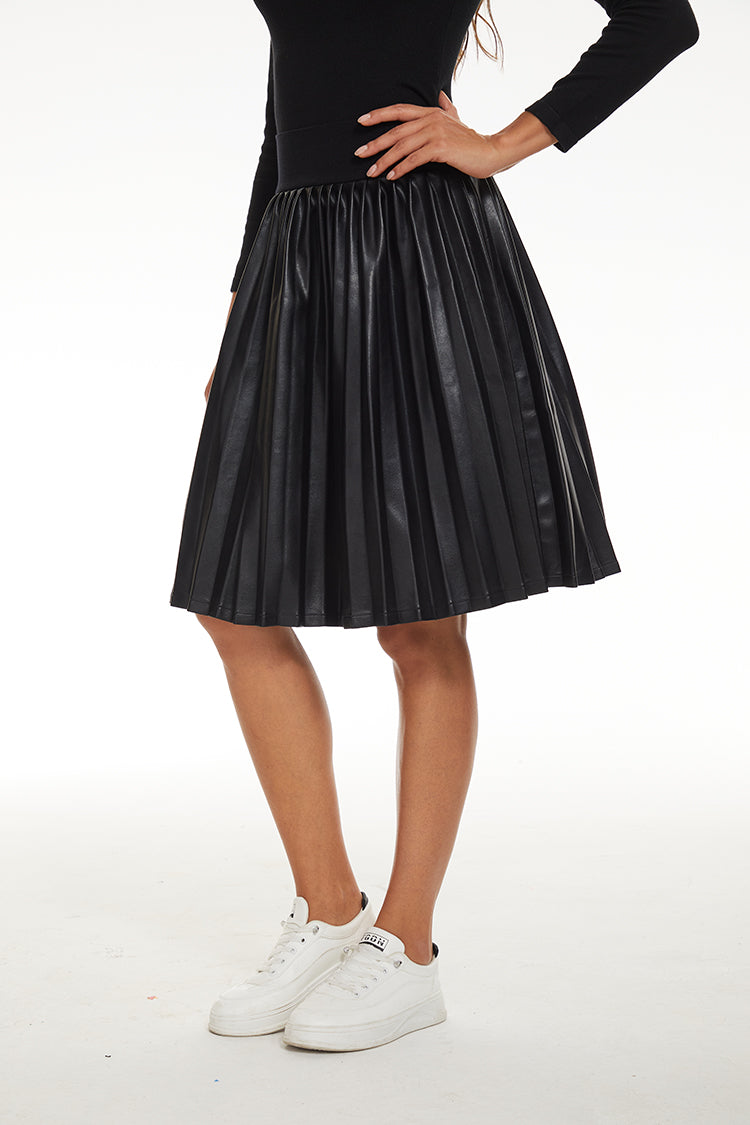 MM PLEATHER PLEATED EXTRA SHORT