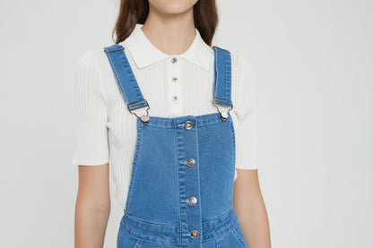 DENIM OVERALL DRESS byMM