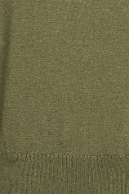 SPLIT CUFF THIN KNIT SWEATER