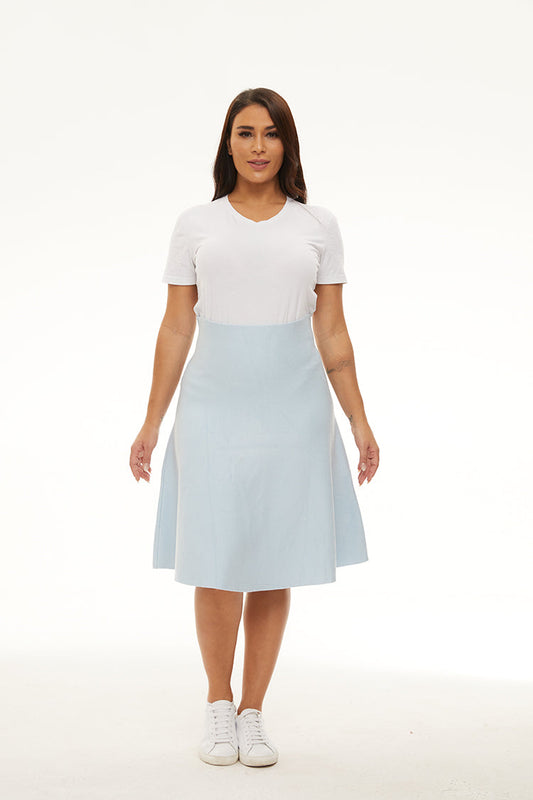 MM PURPLE LABEL - YR RND SKY BLUE (PLUS SIZE) SIZE SHORT