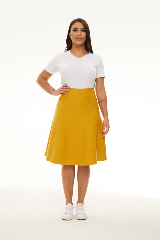 MM PURPLE LABEL - YR RND MUSTARD (PLUS SIZE)