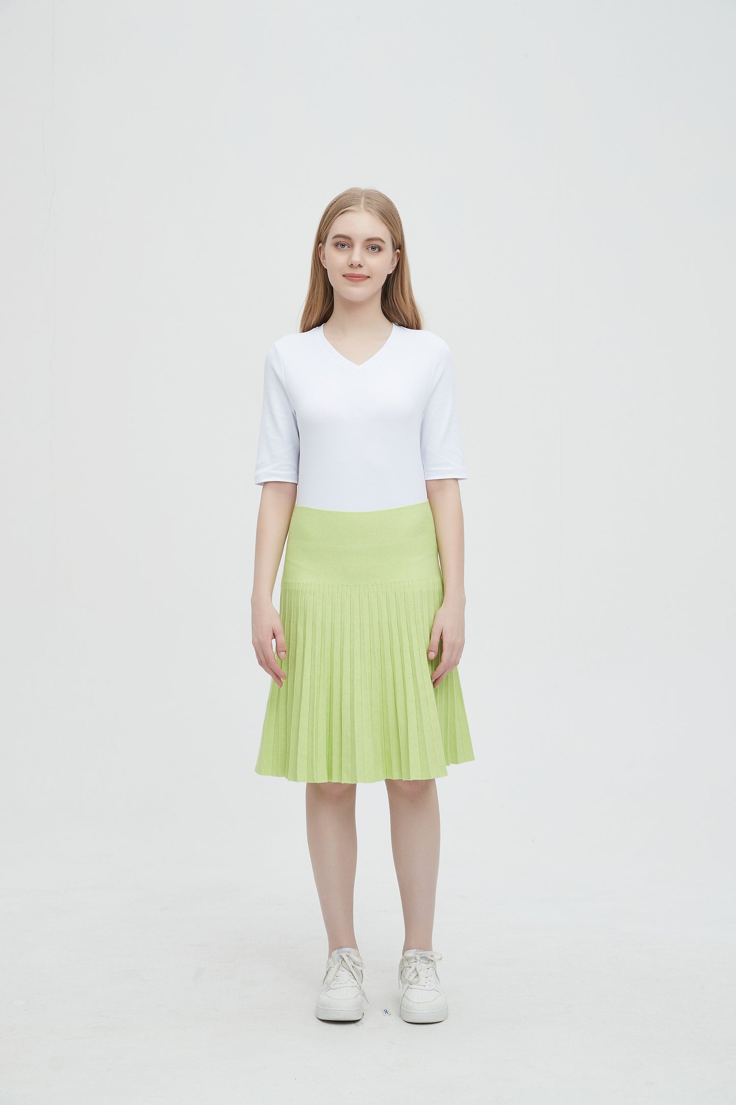 MM YEAR ROUND PLEATED -  NEON GREEN SIZE LONG