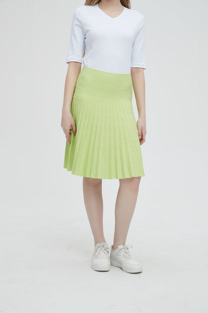 MM YEAR ROUND PLEATED -  NEON GREEN SIZE LONG