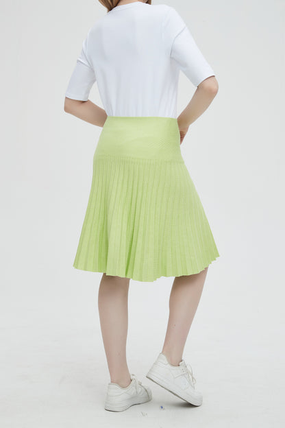 MM YEAR ROUND PLEATED -  NEON GREEN SIZE LONG