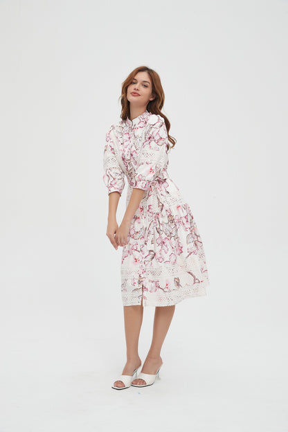 BELLAROSA FLORAL & LACE DRESS byMM