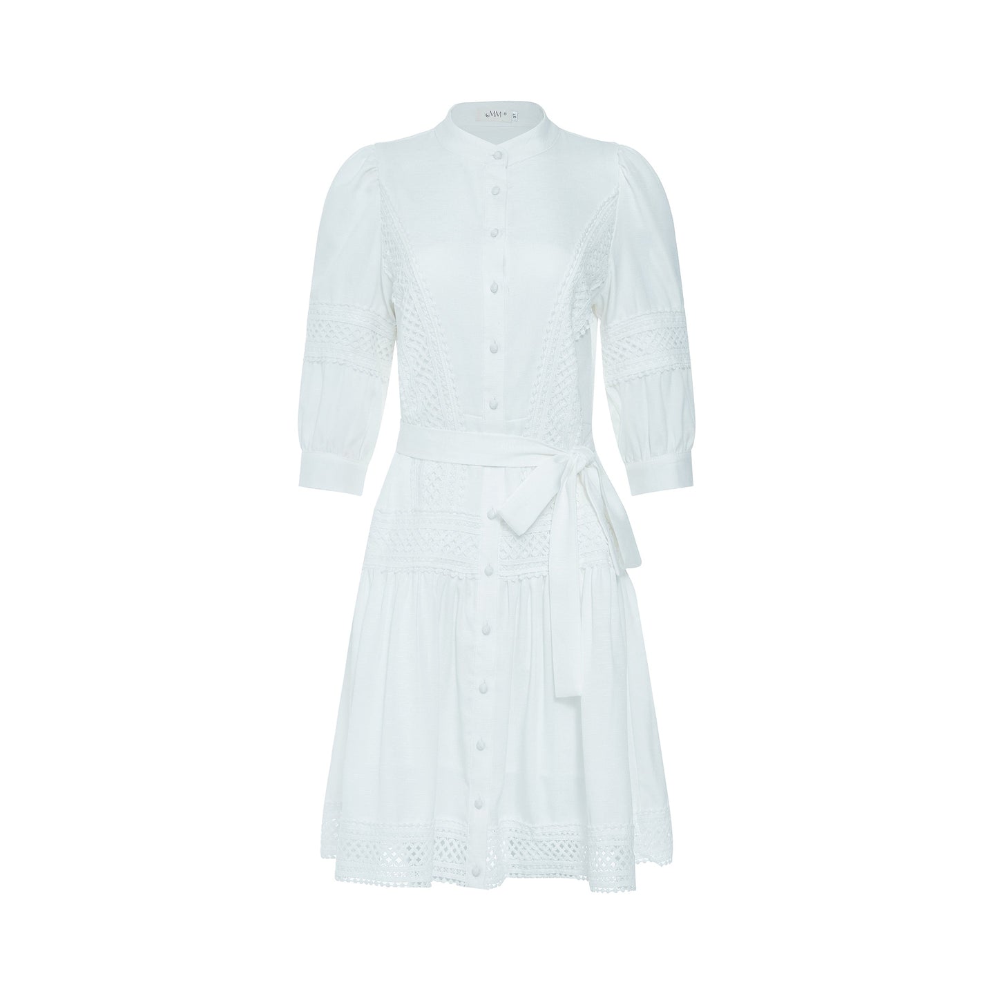 BLANCA LINEN & LACE DRESS byMM