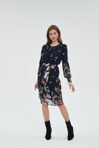 CHIFFON SHIFT DRESS - FLORAL  byMM