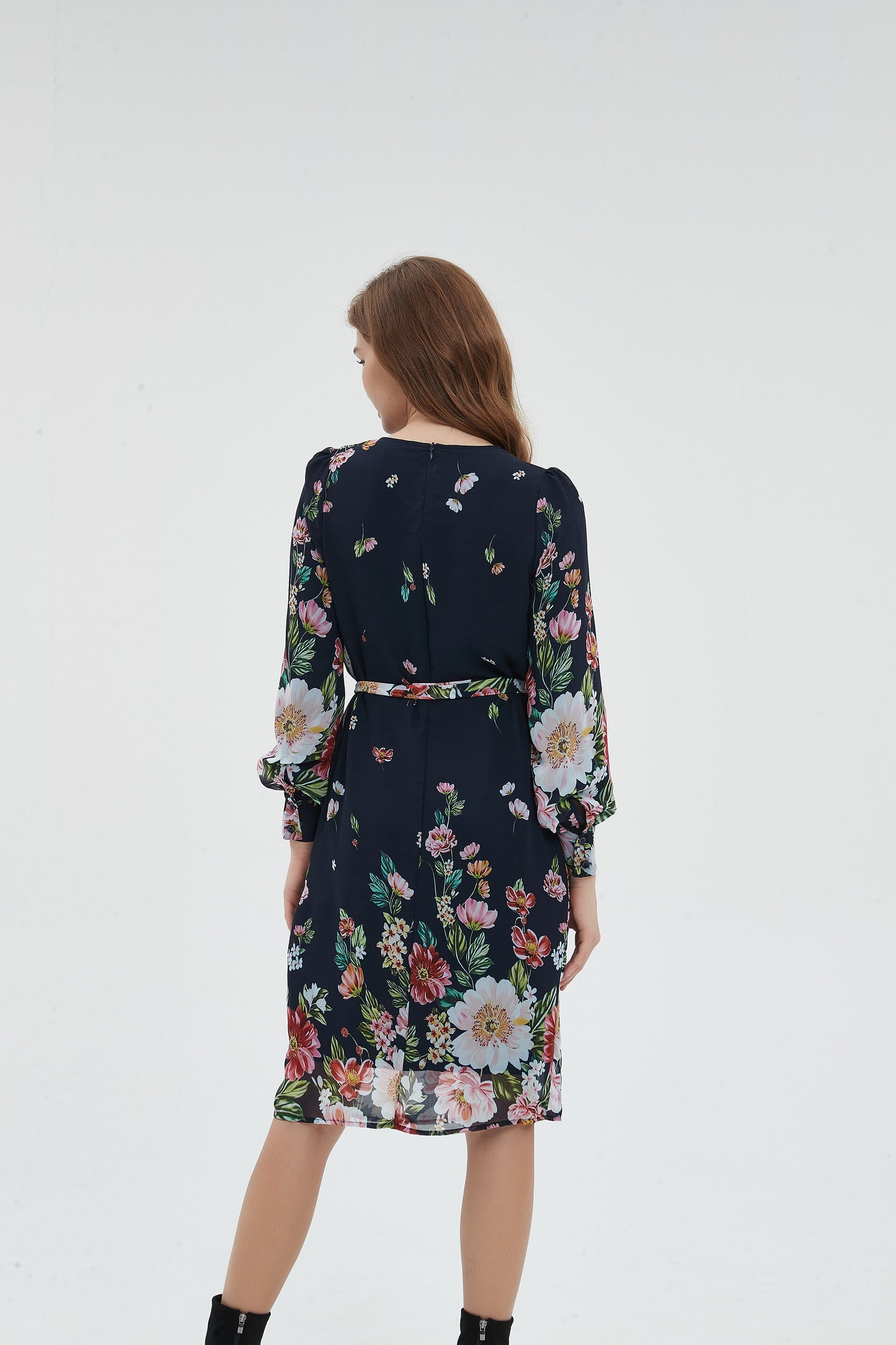 CHIFFON SHIFT DRESS - FLORAL  byMM