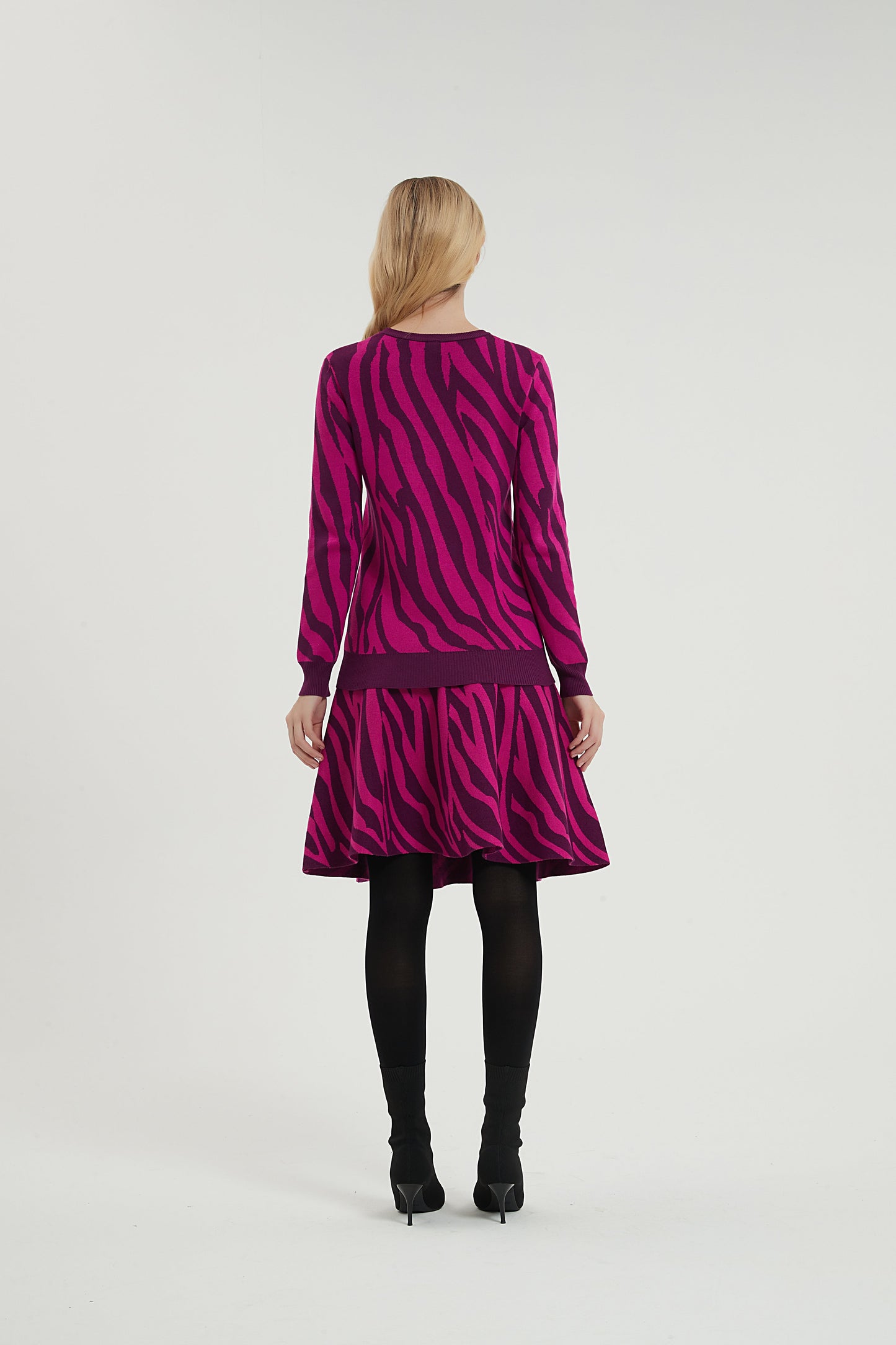 AMAZING MM SKIRT - YEAR ROUND PLUM FUSCHIA ZEBRA