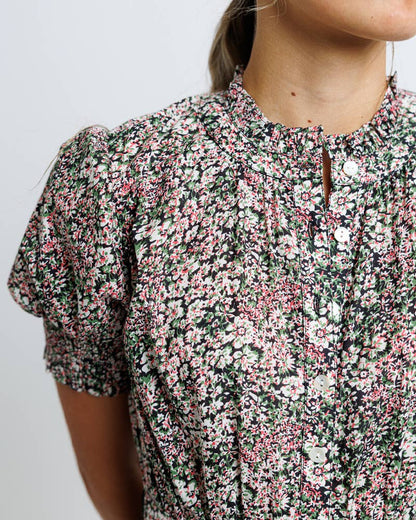 FLORAL BUTTON DOWN DRESS