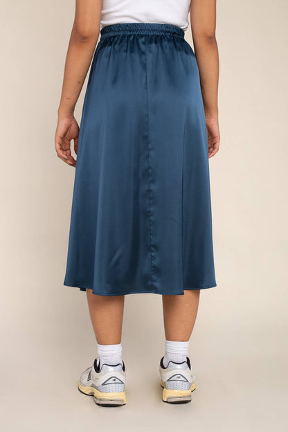 Satin Midi Skirt