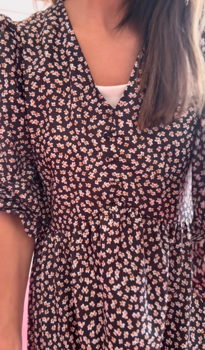 PETIT FLORAL SHIRT DRESS