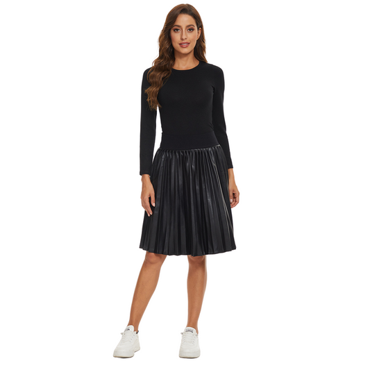 MM PLEATHER PLEATED EXTRA SHORT