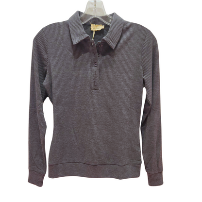 LONG SLEEVE POLO RIBBED TSHIRT