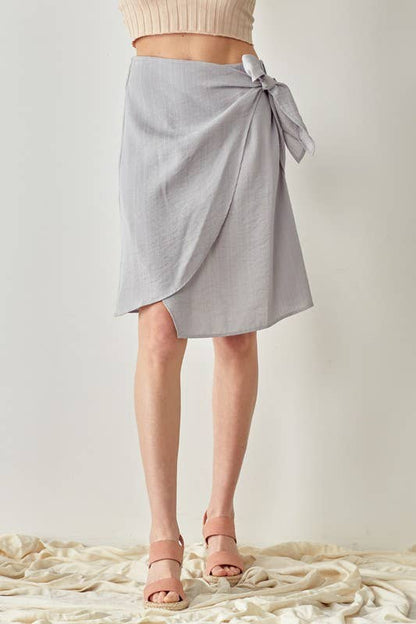 WRAP TIE SKIRT