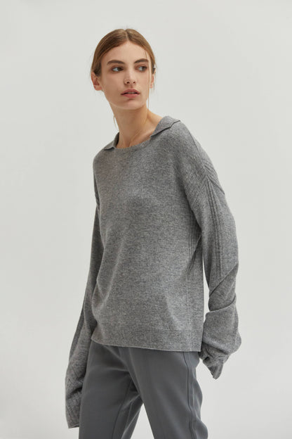 MALINE CASHMERE THIN KNIT SWEATER
